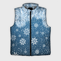 Мужской жилет Снежное Настроенние, цвет: 3D-светло-серый