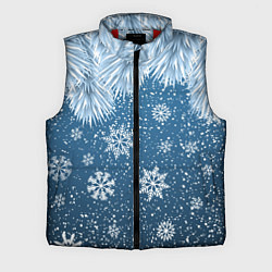 Мужской жилет Снежное Настроенние, цвет: 3D-красный