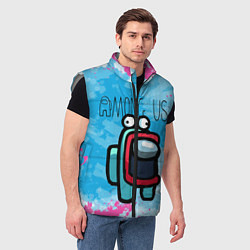 Мужской жилет Among Us Z, цвет: 3D-светло-серый — фото 2
