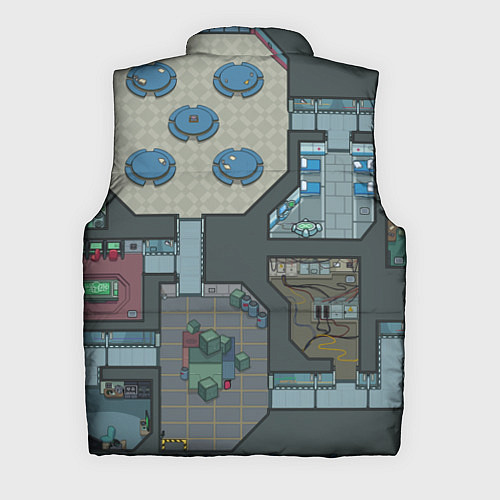 Мужской жилет AMONG US - КАРТА / 3D-Красный – фото 2