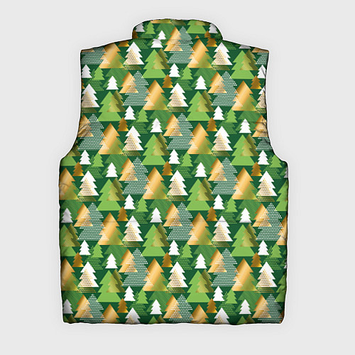 Мужской жилет Ёлки / 3D-Черный – фото 2