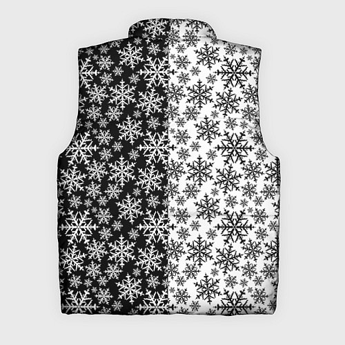 Мужской жилет Снежинки / 3D-Красный – фото 2