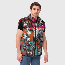 Мужской жилет Cyberpunk 2077, цвет: 3D-красный — фото 2