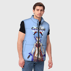 Мужской жилет Genshin impactГань Юй, цвет: 3D-черный — фото 2