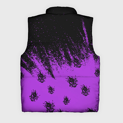 Мужской жилет Cyberpunk neon / 3D-Красный – фото 2