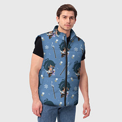 Мужской жилет Genshin Impact, цвет: 3D-черный — фото 2
