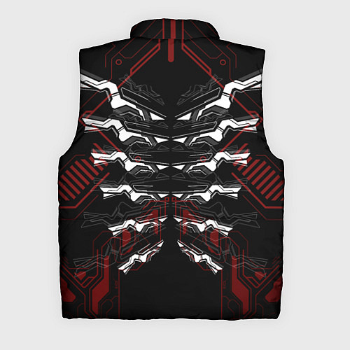 Мужской жилет Цифровой киберскелет / 3D-Красный – фото 2