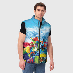 Мужской жилет Палитра сноуборд, цвет: 3D-черный — фото 2