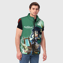 Мужской жилет Genshin Impact, цвет: 3D-красный — фото 2