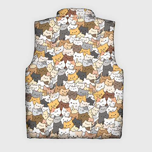 Мужской жилет Котики муркотики / 3D-Черный – фото 2