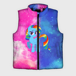 Мужской жилет Радуга Дэш, цвет: 3D-черный