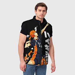 Мужской жилет ВОЛЕЙБОЛ!! HAIKYUU!!, цвет: 3D-черный — фото 2