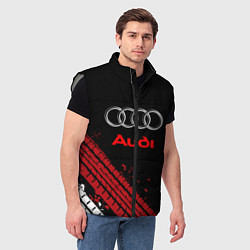 Мужской жилет AUDI, цвет: 3D-светло-серый — фото 2