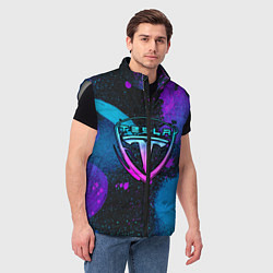 Мужской жилет TESLA NEON, цвет: 3D-светло-серый — фото 2