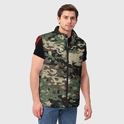 Мужской жилет Камуфляж Land Rover, цвет: 3D-красный — фото 2