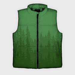 Мужской жилет Зеленый Лес, цвет: 3D-черный
