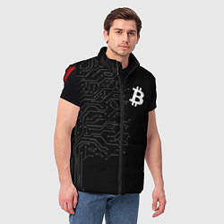 Мужской жилет БИТКОИН BITCOIN, цвет: 3D-красный — фото 2