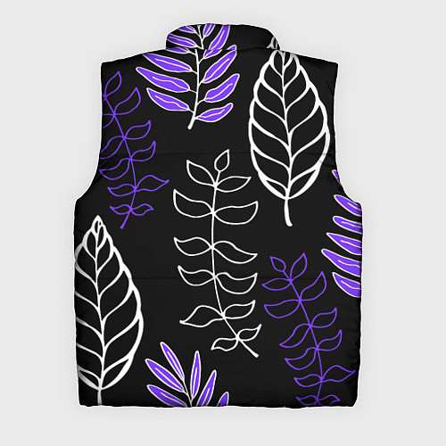 Мужской жилет Листья / 3D-Светло-серый – фото 2