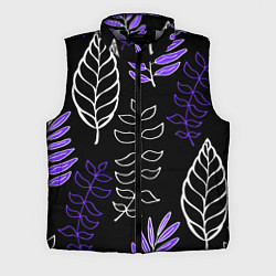 Мужской жилет Листья, цвет: 3D-светло-серый