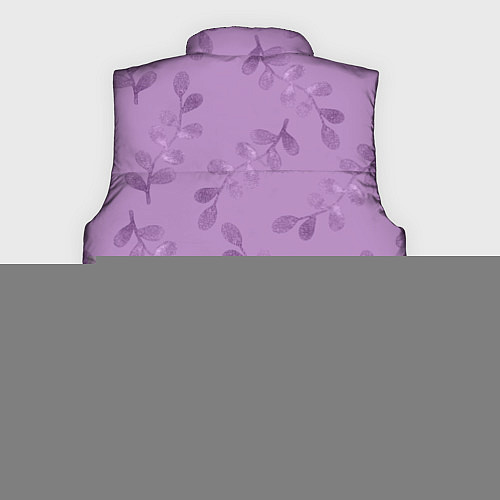 Мужской жилет Листья на фиолетовом фоне / 3D-Красный – фото 2