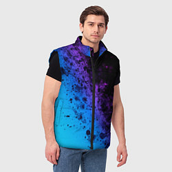 Мужской жилет Неоновые Краски, цвет: 3D-черный — фото 2