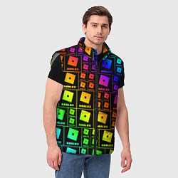 Мужской жилет ROBLOX, цвет: 3D-светло-серый — фото 2