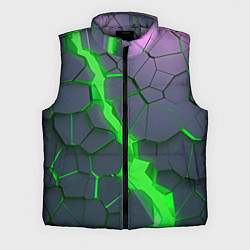 Мужской жилет ЗЕЛЕНЫЙ РАЗЛОМ 3Д РАЗЛОМ