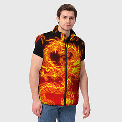 Мужской жилет ДРАКОН, цвет: 3D-красный — фото 2
