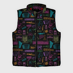 Мужской жилет Музыкальные Инструменты, цвет: 3D-красный