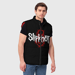 Мужской жилет Slipknot Надпись, цвет: 3D-красный — фото 2