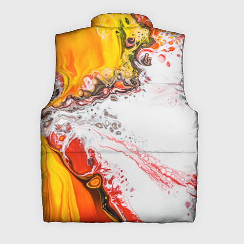 Мужской жилет Рисунок желтой краской / 3D-Светло-серый – фото 2