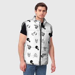 Мужской жилет Кровосток Паттерн Z, цвет: 3D-светло-серый — фото 2