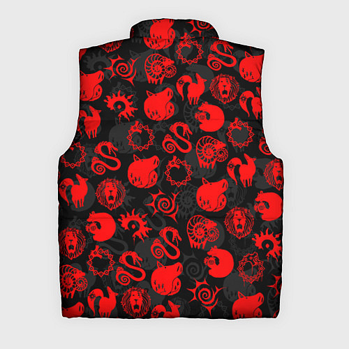 Мужской жилет СИМВОЛЫ ГРЕХОВ 7 DEADLY SINS / 3D-Светло-серый – фото 2