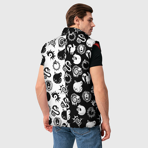 Мужской жилет ЭМБЛЕМЫ МАГИЧЕСКАЯ БИТВА JK / 3D-Красный – фото 4