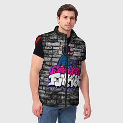 Мужской жилет Friday Night Funkin Bomb man B, цвет: 3D-красный — фото 2