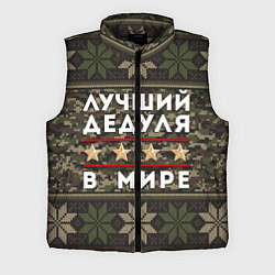 Мужской жилет ЛУЧШИЙ ДЕДУЛЯ В МИРЕ, цвет: 3D-черный