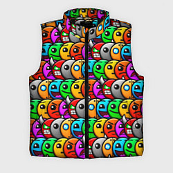 Мужской жилет Geometry Dash: Pattern Z, цвет: 3D-черный