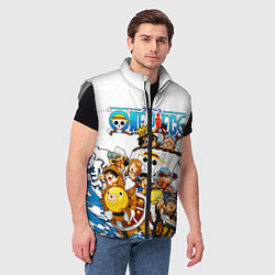 Мужской жилет ONE PIECE ВАН ПИС МОРЕ, цвет: 3D-светло-серый — фото 2