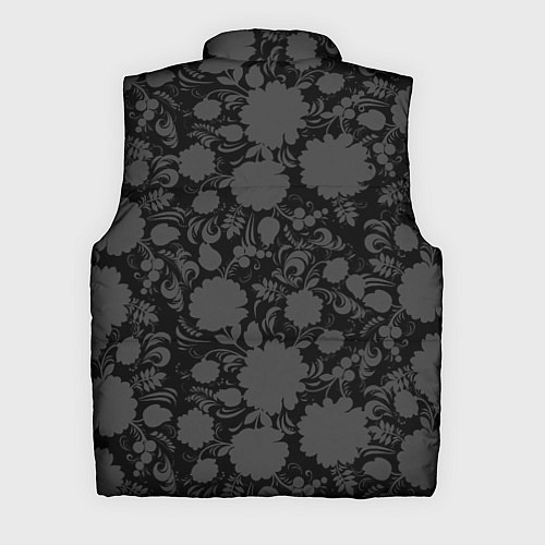 Мужской жилет Герб России Хохлома / 3D-Черный – фото 2