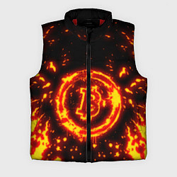 Мужской жилет BITCOIN БИТКОИН ОГОНЬ