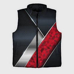 Мужской жилет 3D BLACK AND RED METAL, цвет: 3D-черный