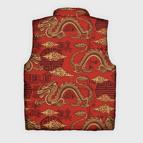 Мужской жилет Дракон / 3D-Красный – фото 2