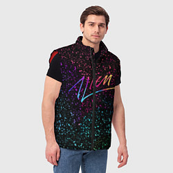 Мужской жилет AVICII АВТОГРАФ RAIBOW, цвет: 3D-красный — фото 2