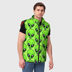 Мужской жилет Инопланетяне, цвет: 3D-красный — фото 2