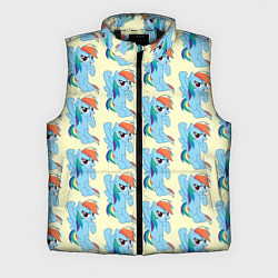 Мужской жилет Rainbow Dash, цвет: 3D-черный