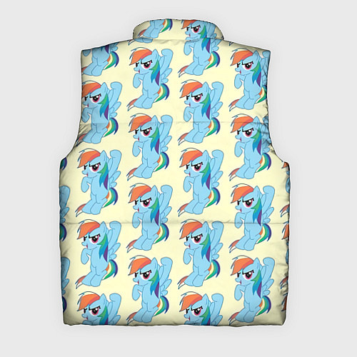 Мужской жилет Rainbow Dash / 3D-Черный – фото 2