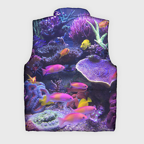 Мужской жилет Коралловые рыбки / 3D-Красный – фото 2