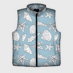 Мужской жилет Морские обитатели, цвет: 3D-светло-серый