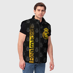 Мужской жилет РЕАЛ МАДРИД GOLD ЗОЛОТО, цвет: 3D-черный — фото 2