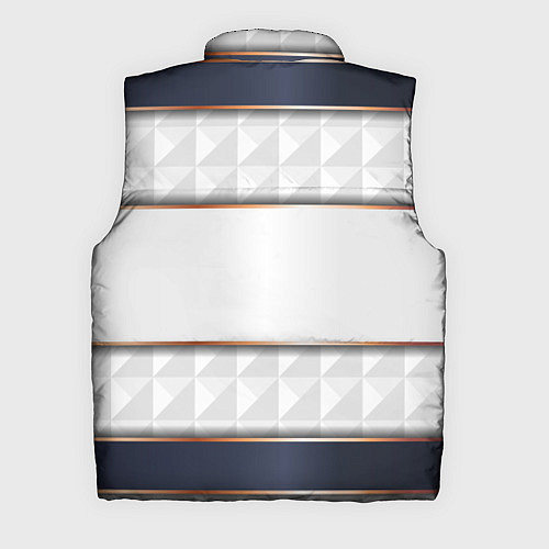 Мужской жилет White 3d lines / 3D-Черный – фото 2